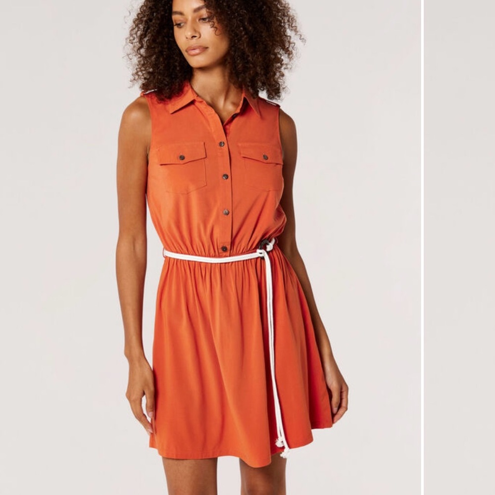 APRICOT Sleeveless Shirt Mini Dress, size 6